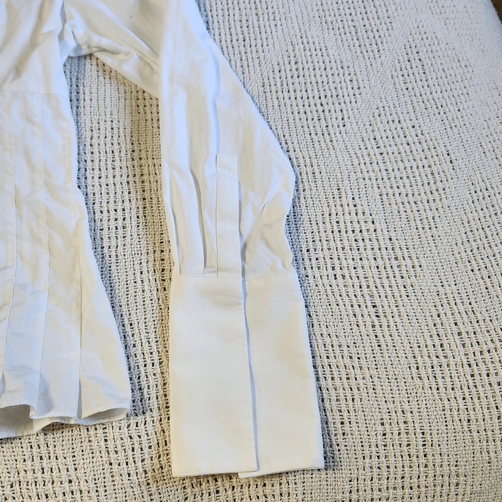 White Button Up Blouse Fitted - image 12
